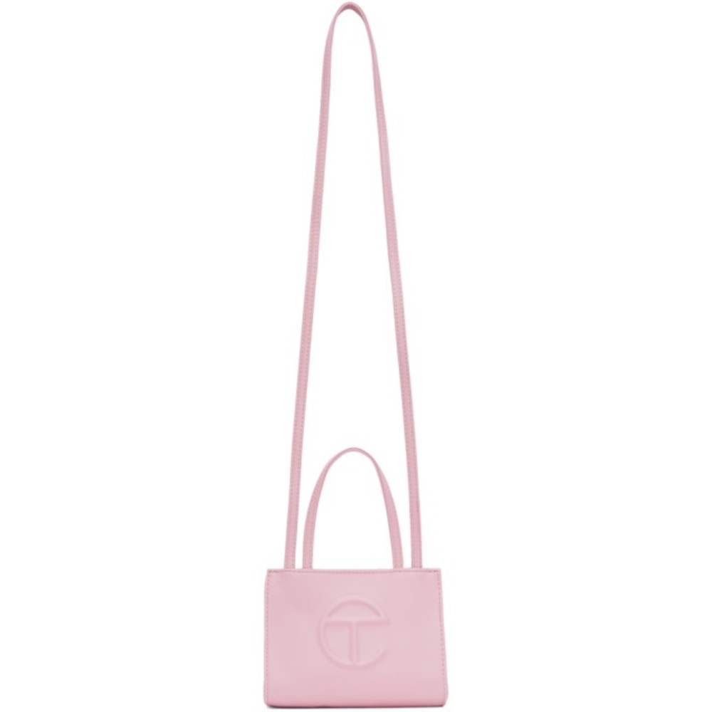 Small pink telfar bag